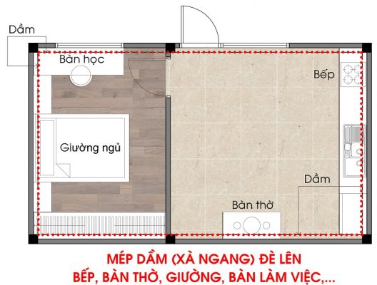 dung-de-xa-ngang-de-giuong-bep-ban-tho-ban-lam-viec-ban-an