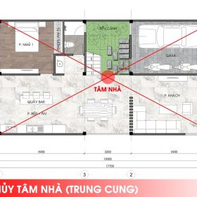 Tâm nhà – vị trí quan trọng trong phong thủy nhà ở