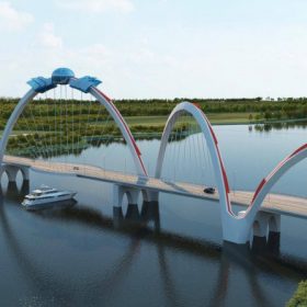 Sắp thông xe cầu vòm thép cao nhất Việt Nam